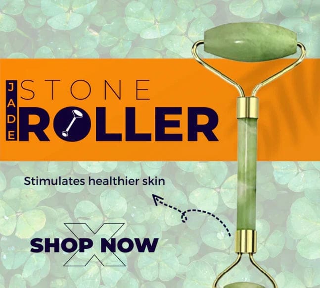 Facial Roller Massager With Jade Stone - beautysweetie