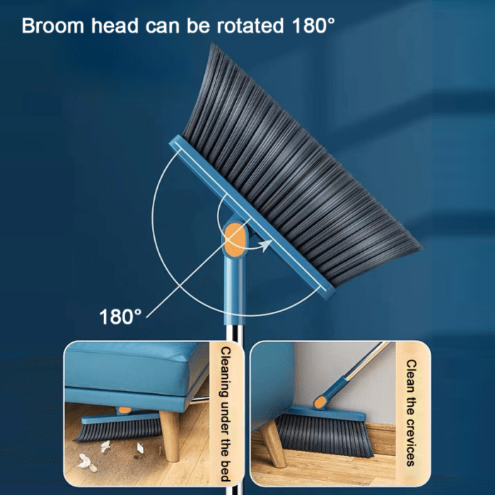 Attachable Broom with dustpan cleaning product