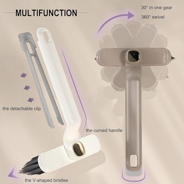 Multi-function Rotating Crevice Cleaning Brush