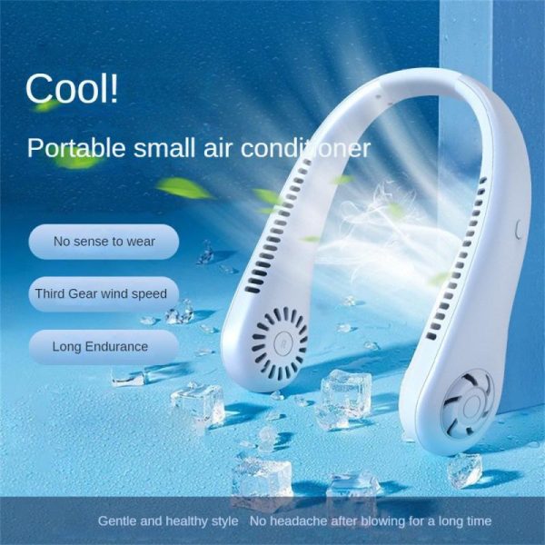 Portable Hanging Neck Fan Rechargeable | Rechargeable Cooling Fan (random Color)